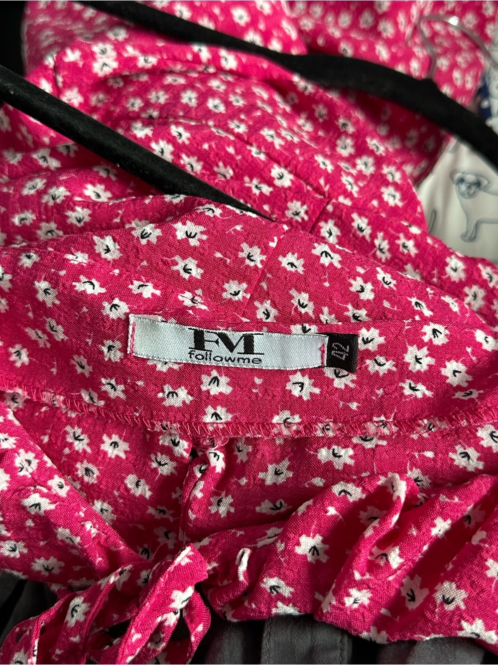 Pink Floral Midi Slip Dress with Delicate Spaghetti Straps - Picture 11 of 11